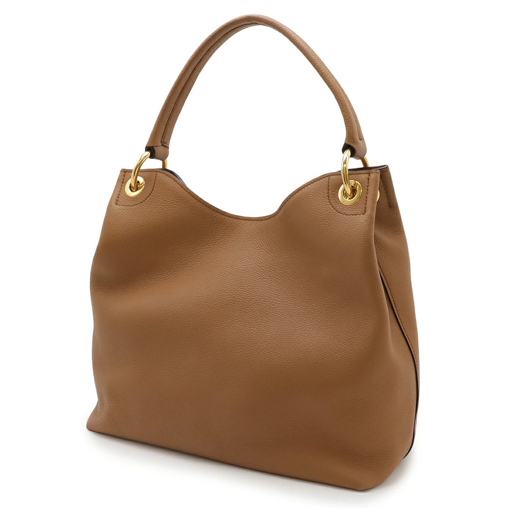 Prada Camel Hobo bag shoulder leather Brown Tan Brown